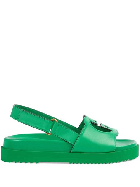 gucci green sandal|Gucci orthopedic sandals.